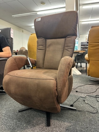 Relaxfauteuil cognac, geweven, cognac